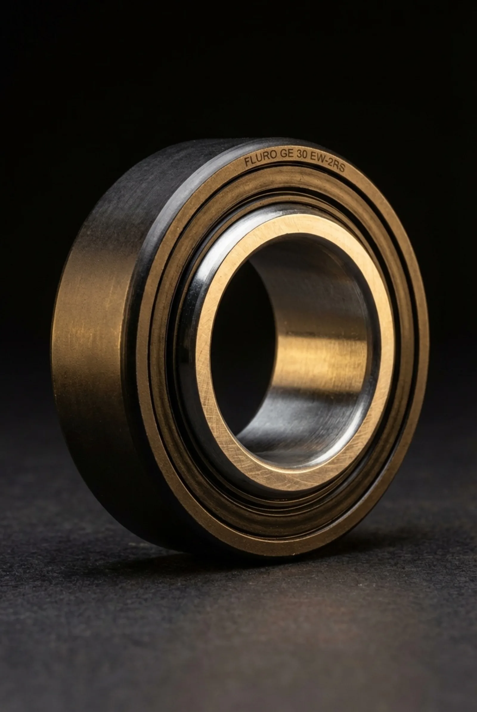 FLURO GE 20 and GE 25 EW-2RS spherical plain bearings, close-up of the precision bearings